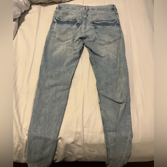 Men’s Denim Biker Jeans - Picture 7 of 10